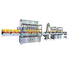 全自動容積式灌裝、理蓋/送蓋/上蓋、旋蓋流水線