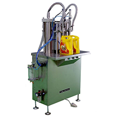 半自動容積雙頭式灌裝機（適用于1－4L，0.5－1L小桶）